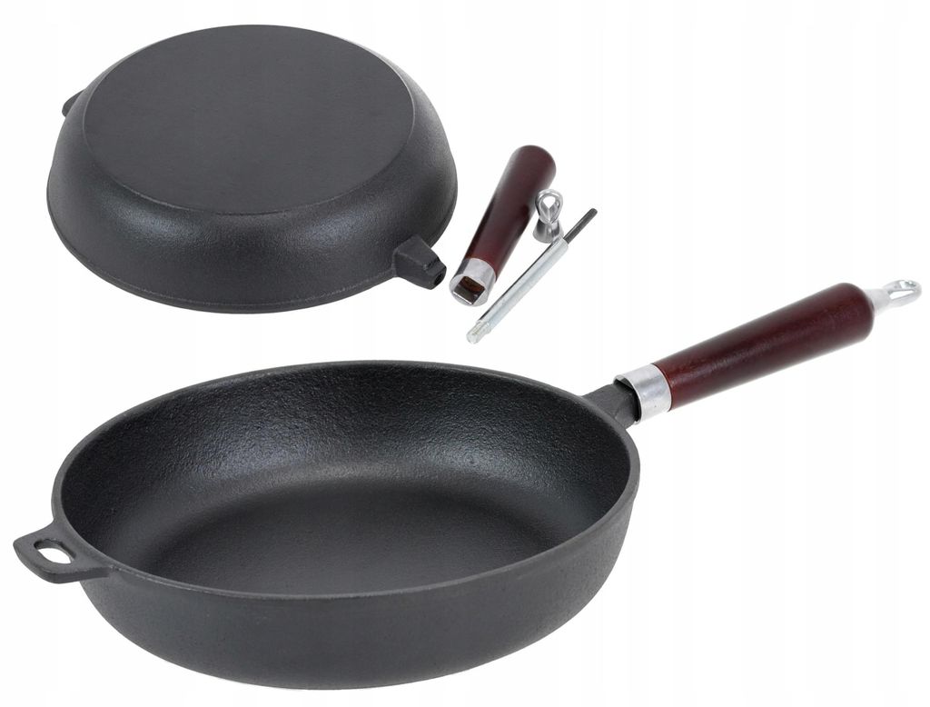 Krisberg Gusseisenpfanne 24 cm schwer tief Induktion Produktbild 