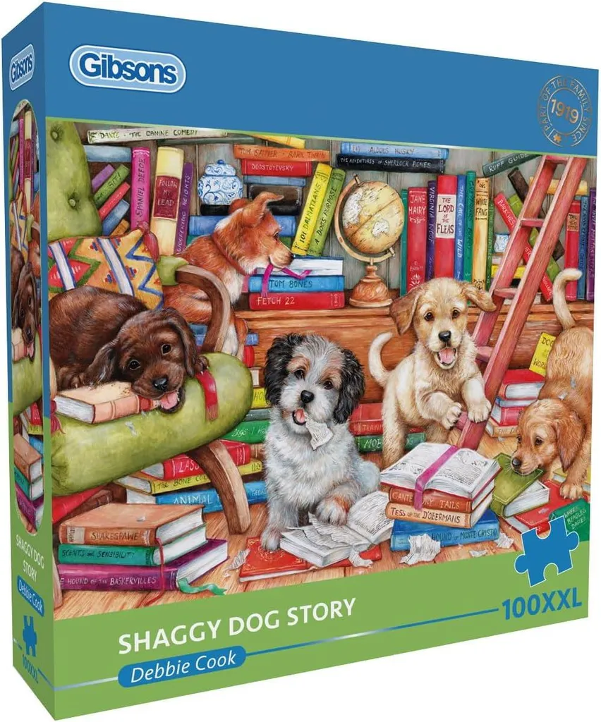 Puzzle 100 pièces XXL Gibsons Shaggy Dog Story : visibilité et confort