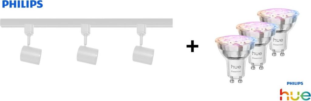 Philips LED Leuchten 3er Spot Zilo Easy Link weiß 100 cm warmweiß-kaltweiß RGB