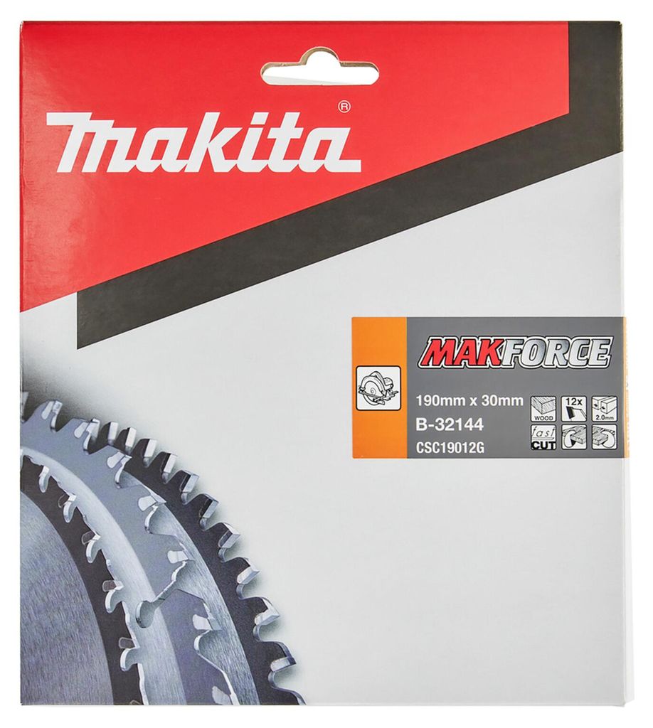 Makita Piła Tarczowa  190X30X12Z Makforce Drewno Zdjęcie produktu 