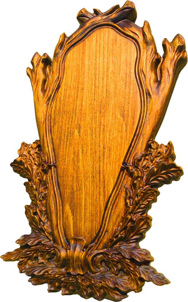 Ein Brett für eine Trophäe in Form eines Hirsches, Rehs, Produktbild 