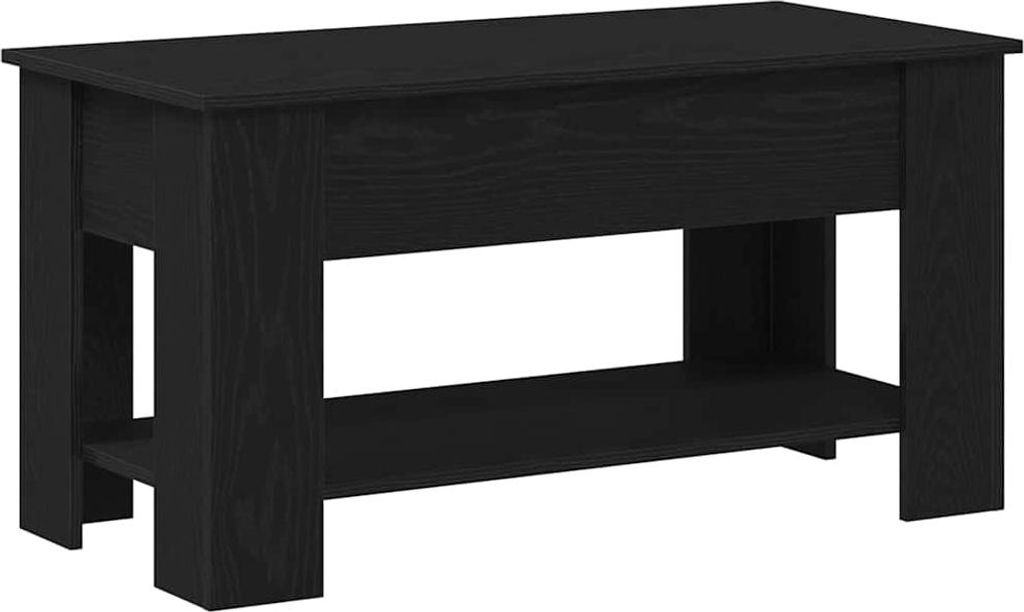 vidaXL Couchtisch Schwarze Eiche 101 x 49 x 52 cm Holzwerkstoff
