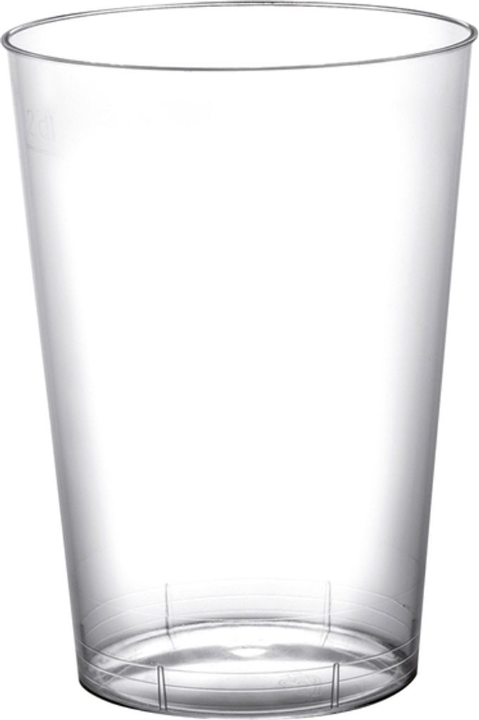10 Mehrweg Becher transparent Plastikbecher 230ml Wiederverwendbar