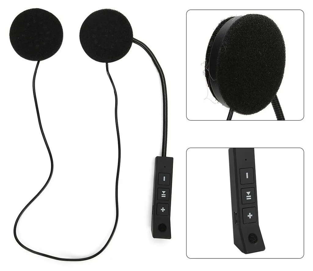 Cuffie Bluetooth anti-interferenza per casco USB carica veloce auricolare vivavoce per moto (BT008)