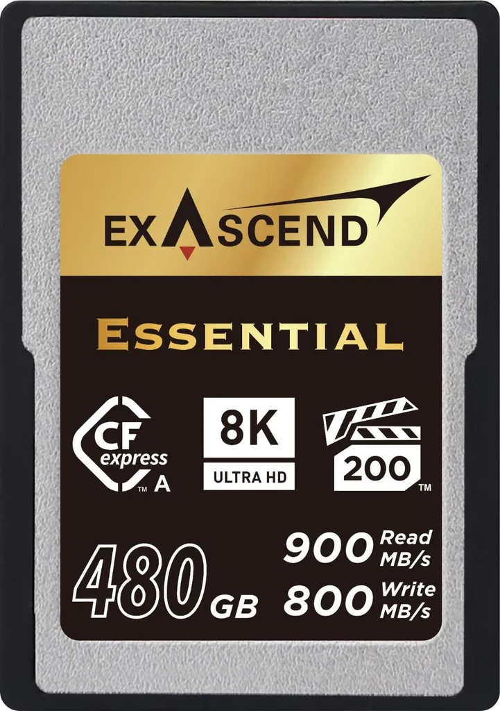 Carte de Stockage CFexpress Type A Exascend 480 Go pour Vidéo 8K RAW