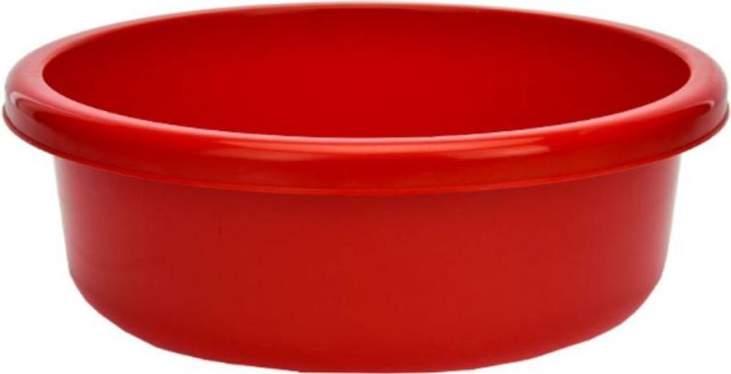 Runde Kunststoffschüssel Classic rot 9l