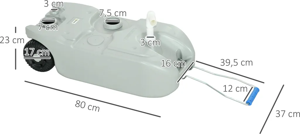 Réservoir d'eau 40L pour van et camping : stockage d'eau mobile complet - 5