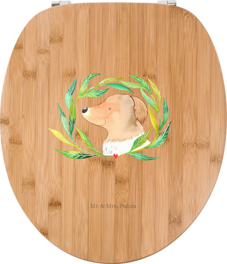 Mr. & Mrs. Panda klo deckel Hund Blumen - Transparent - Geschenk, WC Sitz, Klo-Deckel, Hunde, Hundekopf, Sprüche, Brille, Hundeliebe, WC-Sitz