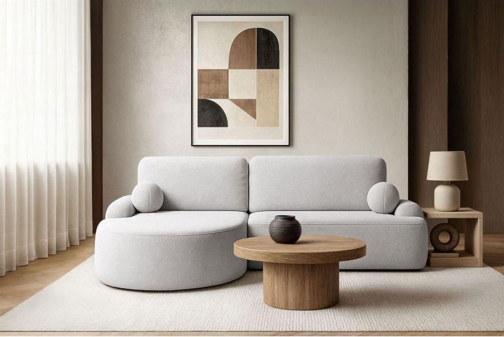 Runder Ecksofa CLEO mit Schlafunktion links - Quelle 83