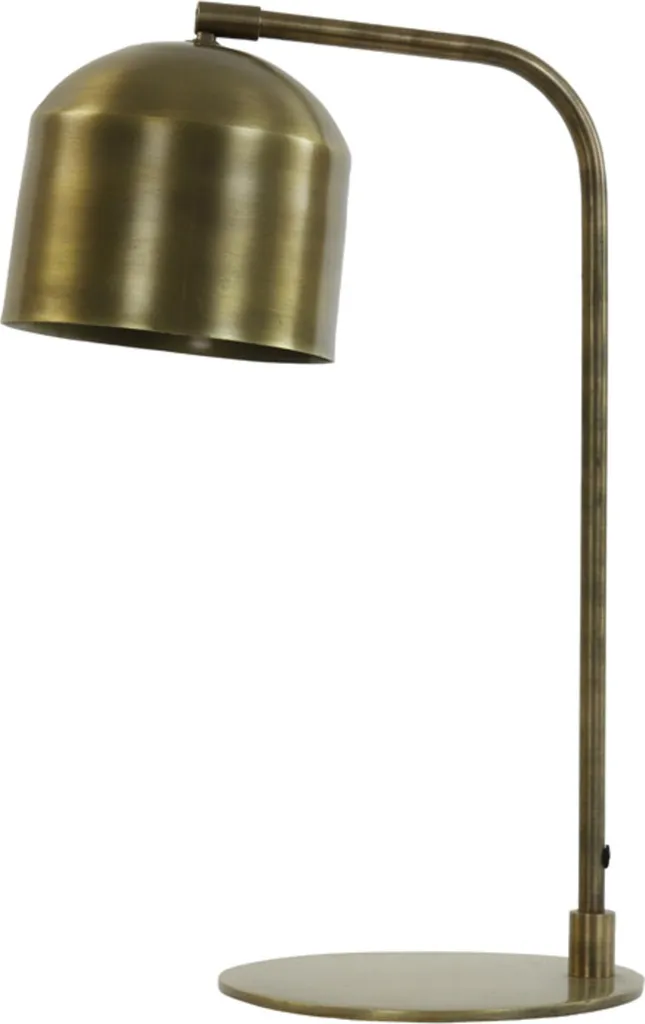 Lampe de bureau en métal bronze Aleso E27 luminaire d'appoint pour intérieur