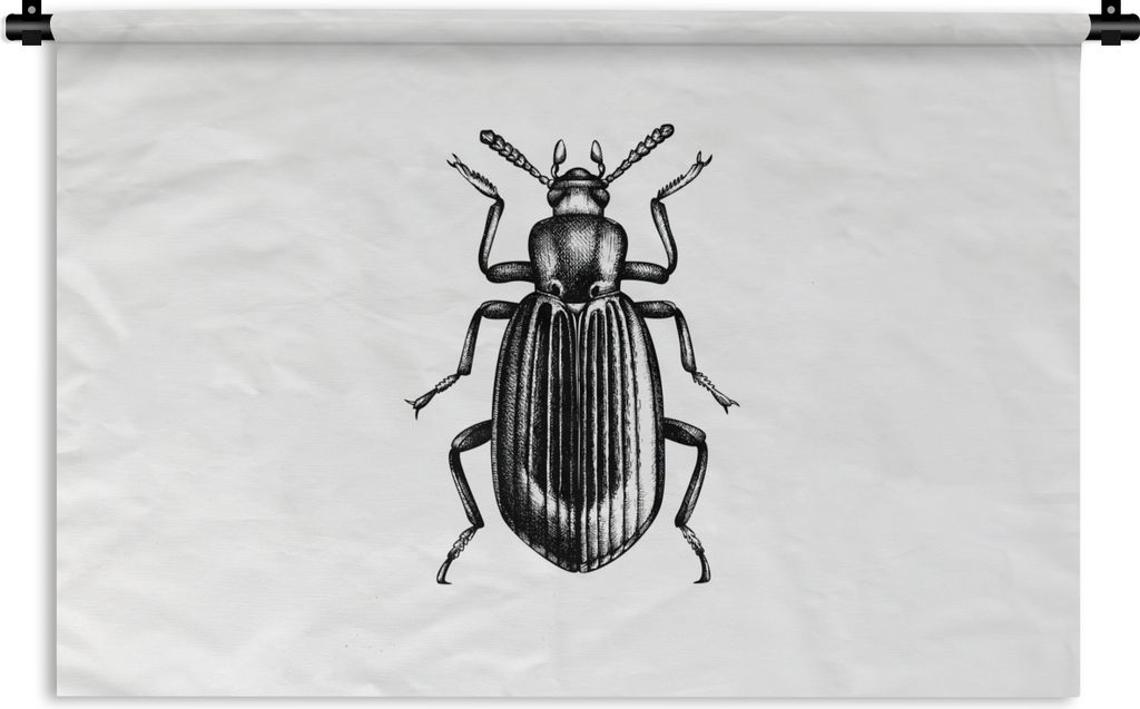 MuchoWow Wandteppich Wandbehang Käfer - Tiere - Vintage 120x80 cm Tapisserie Dekoration Wandtuch - Wanddekorationen - Wandtücher