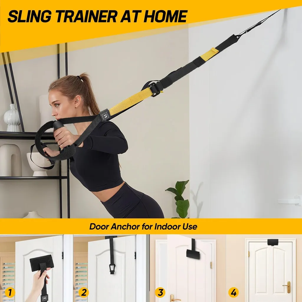 Sling Trainer Sangles de Musculation 320kg pour Abdos et Taille Fine - 4
