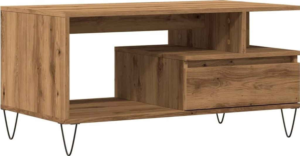 Couchtisch Artisan-Eiche 90x49x45 cm Holzwerkstoff