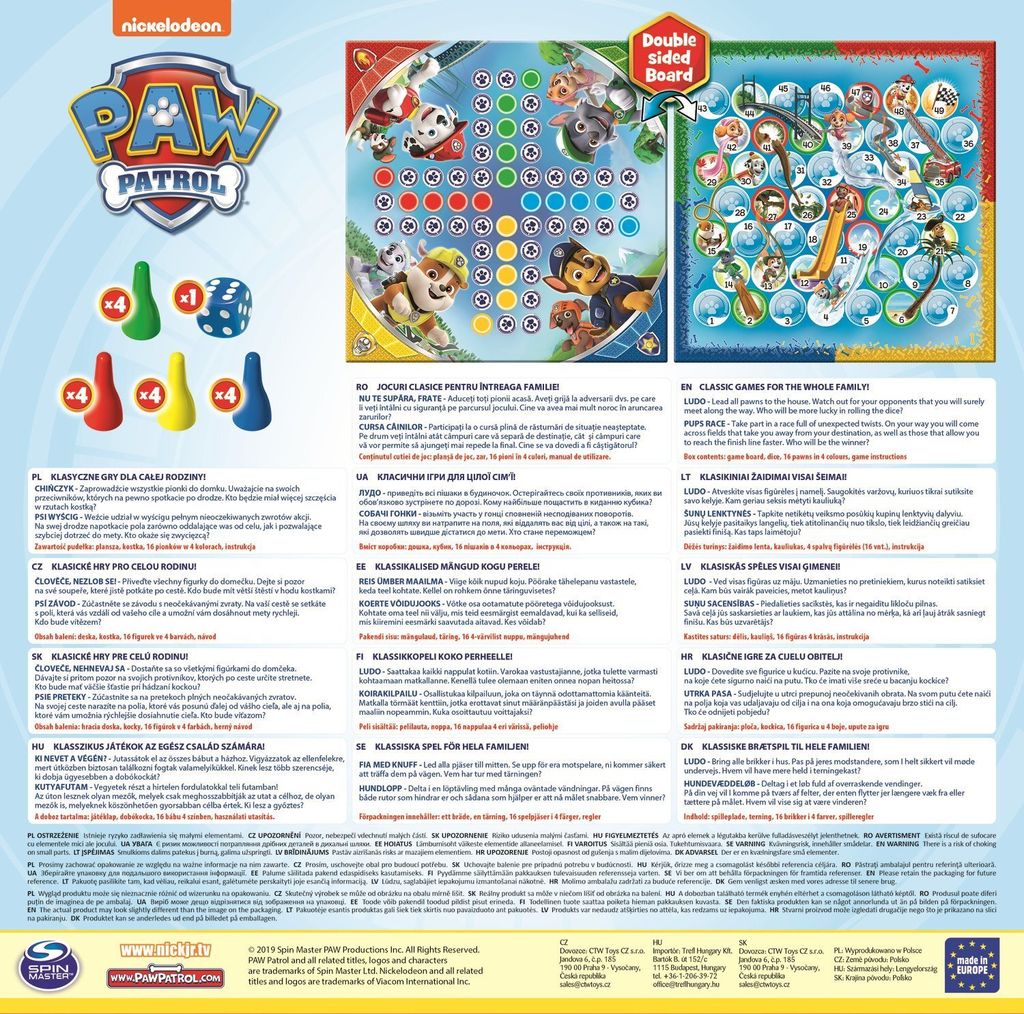 Paw patrol, gioco di memoria da spin master games - Toys Center
