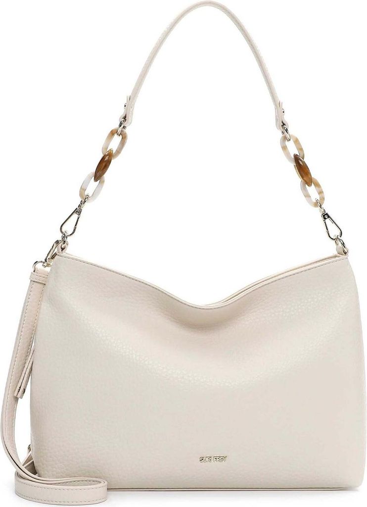 SURI FREY Schultertasche Umhängetasche SFY Jeanny Hobo Bag Beige creme