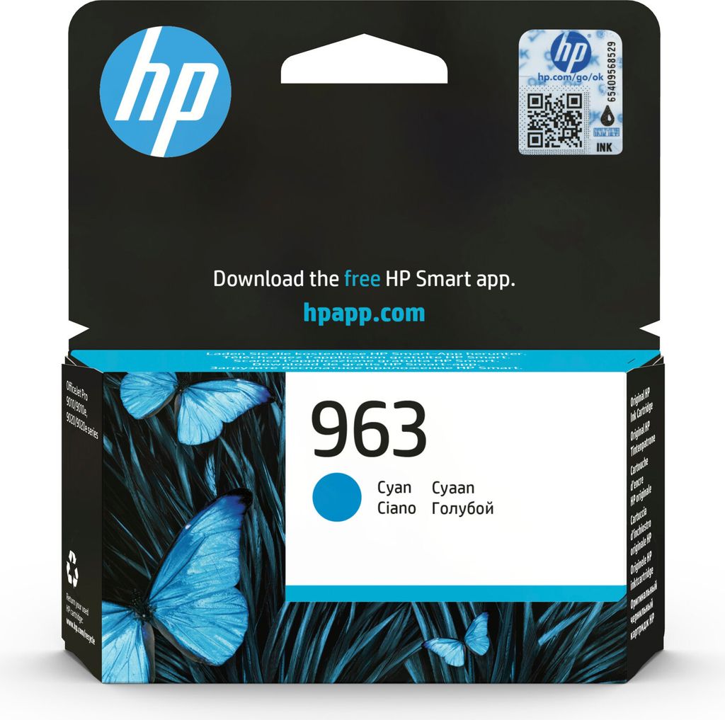 HP 963      Cyan                Tintenpatrone 10,74ml Immagine del prodotto 