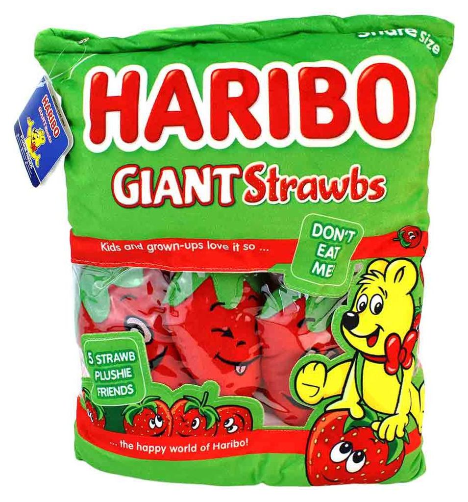 Haribo Tüte Plüsch XXL Erdbeer - ca. 40 cm Produktbild 