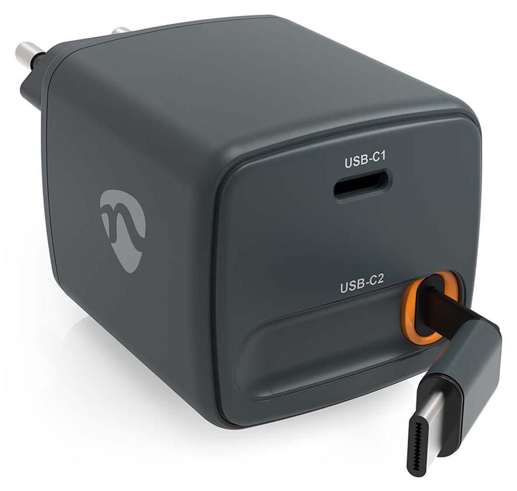 Netzladegerät | Mit einziehbarem Kabel | 30 W | GaN | PD3.0 30W | Schnellladefunktion | 1.5 / 2.0 / 2.5 / 3.0 A | Anzahl der Ausgänge: 1 | USB-C...