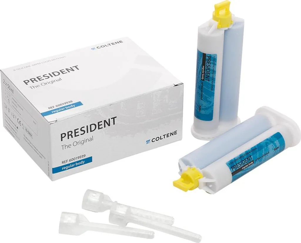 Matériau d'Empreinte Dentaire Président TO Regular Body 2 x 50 ml