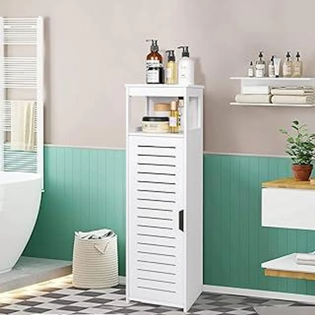 Mobiletto Salvaspazio VOGGV Bianco 75cm | Scaffale Multiuso Casa