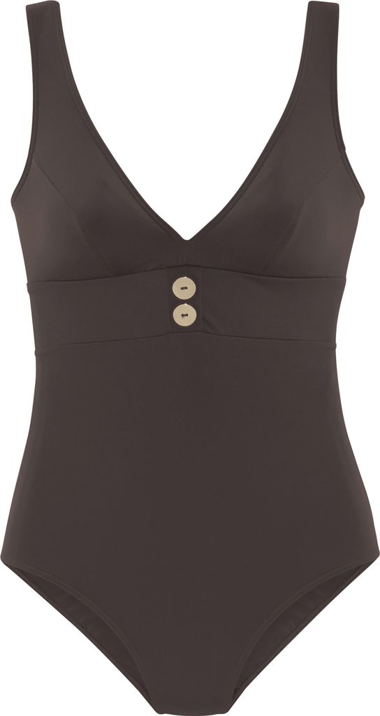 VIVANCE Badeanzug dunkelbraun Größe 36 Cup A/B