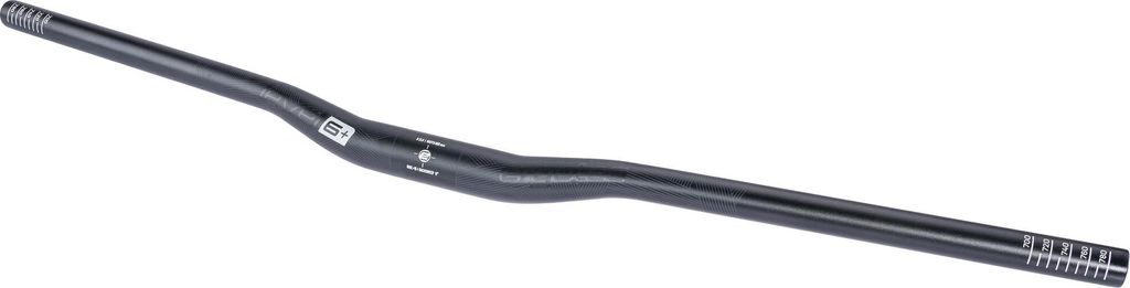 Ergotec Lenker Low Riser 6+ Alu, Ø31,8mm, 800mm, sw sandg.,8°/+0°