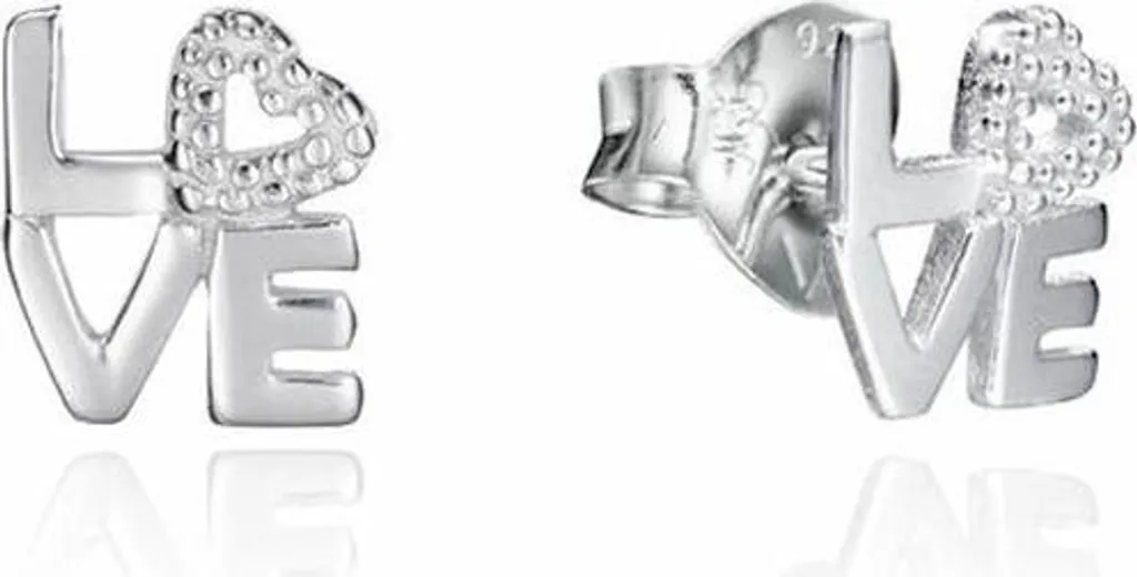 Ensemble Bijoux Femme Viceroy Argent 925 Collier Boucles d'Oreilles Love