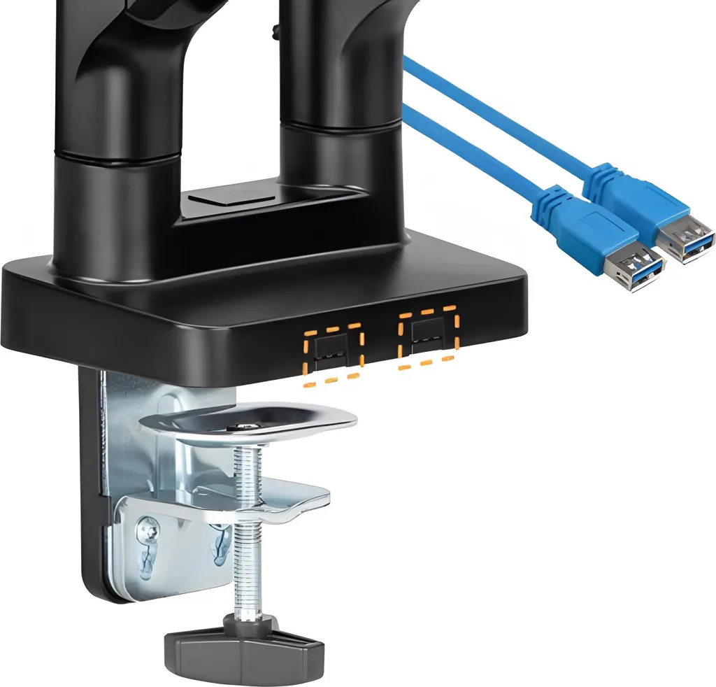 Aménagez votre bureau avec ce support double moniteur USB ergonomique - 4
