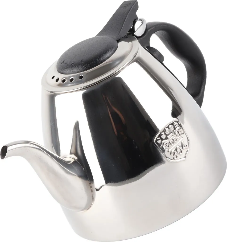 Théière de cuisine 1,5L en acier pour préparer thé et café sur la plaque