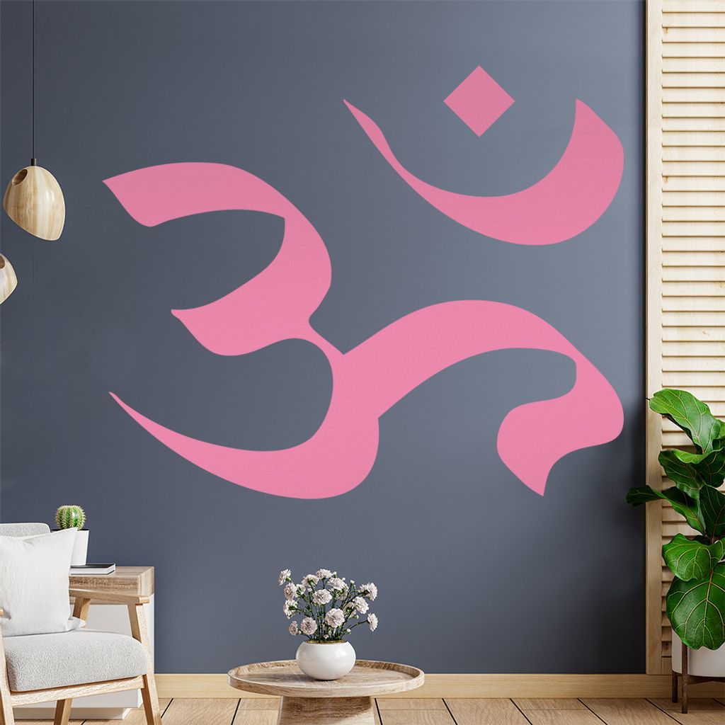 Om Ohm Wandtattoo in 6 Größen - Wandaufkleber Wall Sticker - Dekoration, Küche, Wohnzimmer, Schlafzimmer, Badezimmer