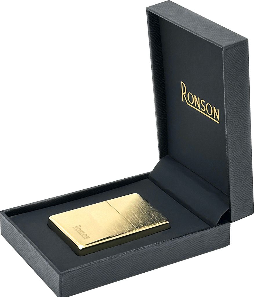 RONSON GOLD BRUSHED Benzinfeuerzeug Produktbild 
