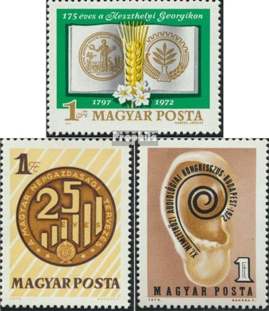 Briefmarken Ungarn 1972 Mi 2794A,2804A,2811A (kompl.Ausg.) postfrisch Sondermarken