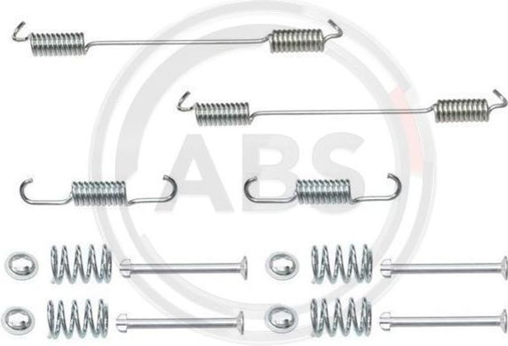 A.B.S. 0796Q Zubehörsatz, Bremsbacken OE 7550796 kompatibel mit Doblo