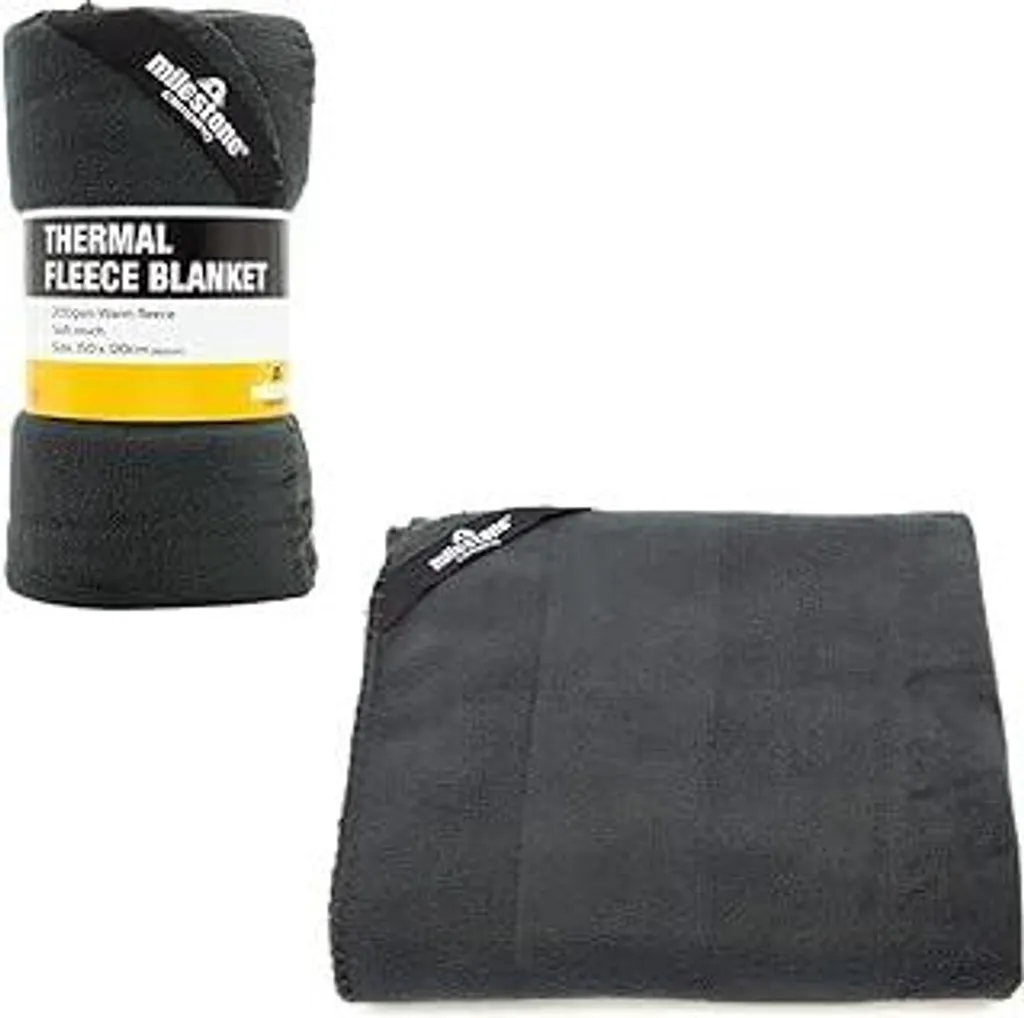 Milestone Camping Thermo-Polar Antracite - La Tua Coperta Calda