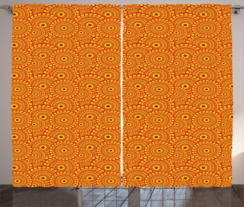 Tenda Professionale ABAKUHAUS 280x245 Mandala Giallo con Accessori