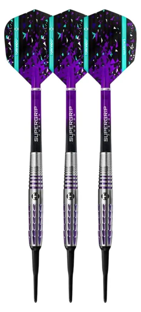Fléchettes pour Cible Électronique Harrows Tornado 2 Violet 19,5g