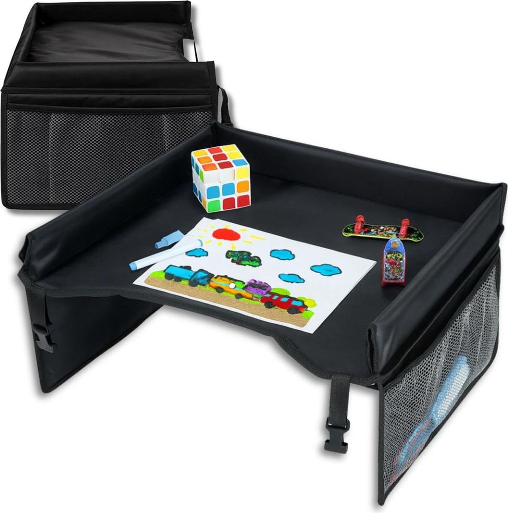 EDIBAZZAR | Kinder-Autotisch, schwarzer Zeichenorganizer
