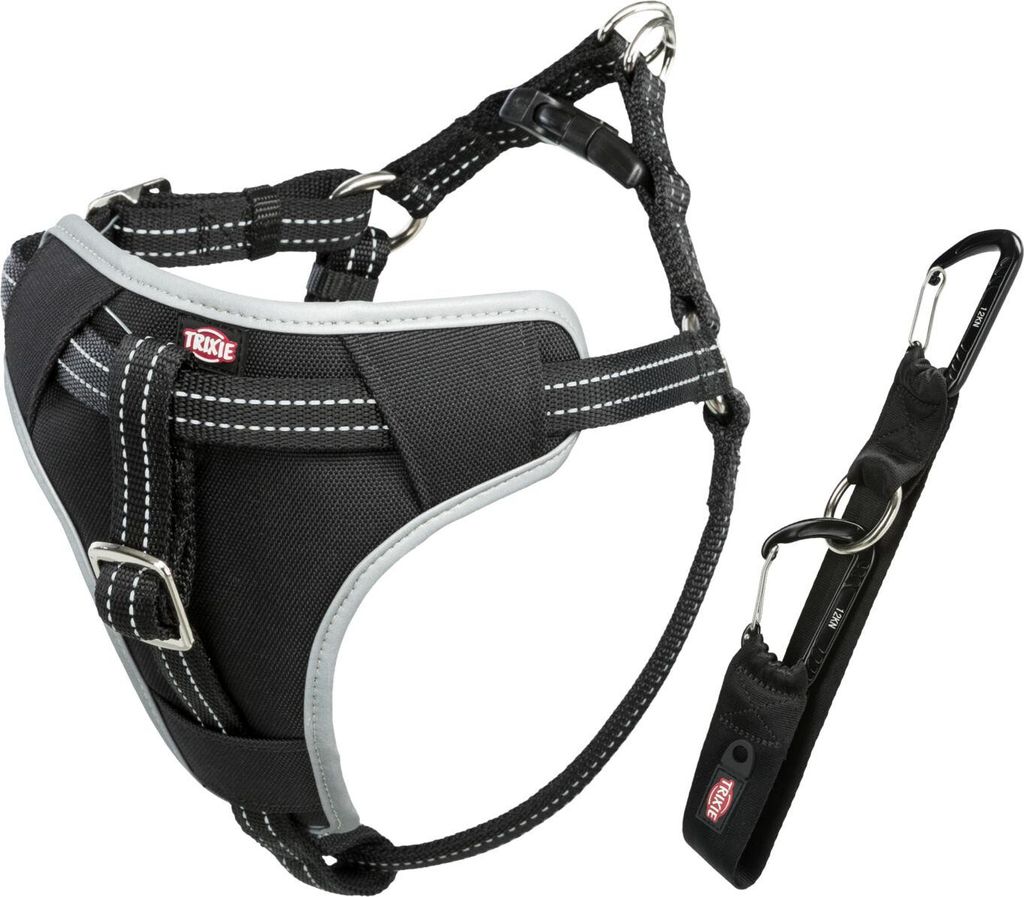 TRIXIE Auto-Geschirr Comfort - schwarz - 50–65 cm/20 mm Produktbild 