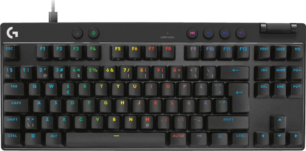 Clavier Gaming Filaire Logitech G Noir 920-013231 QWERTY Nordic Réactif