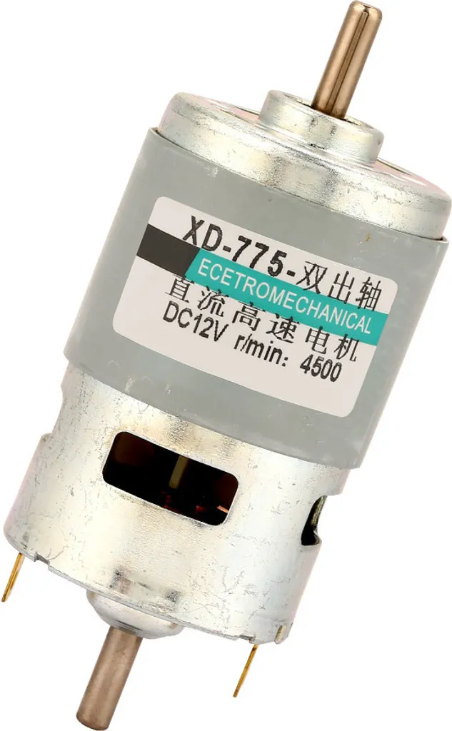 Motore 775 DC 12V-24V 50W | High Torque Dual Shaft per Robotica e CNC