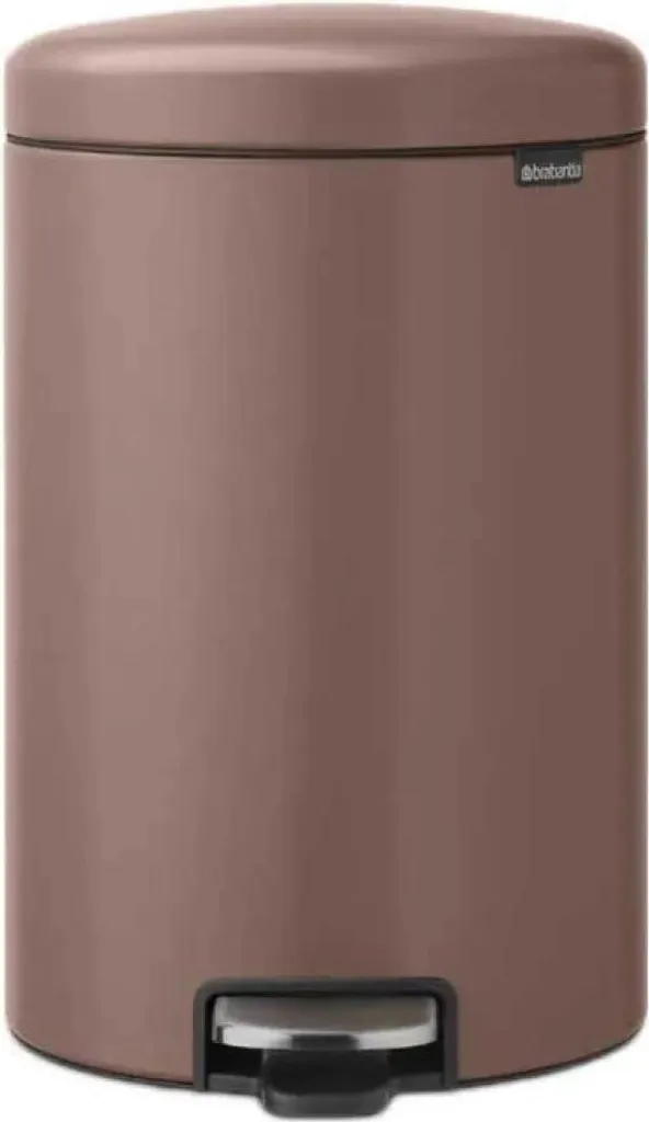 Poubelle de Cuisine 20L Brabantia Marron - Idéale Petits Espaces