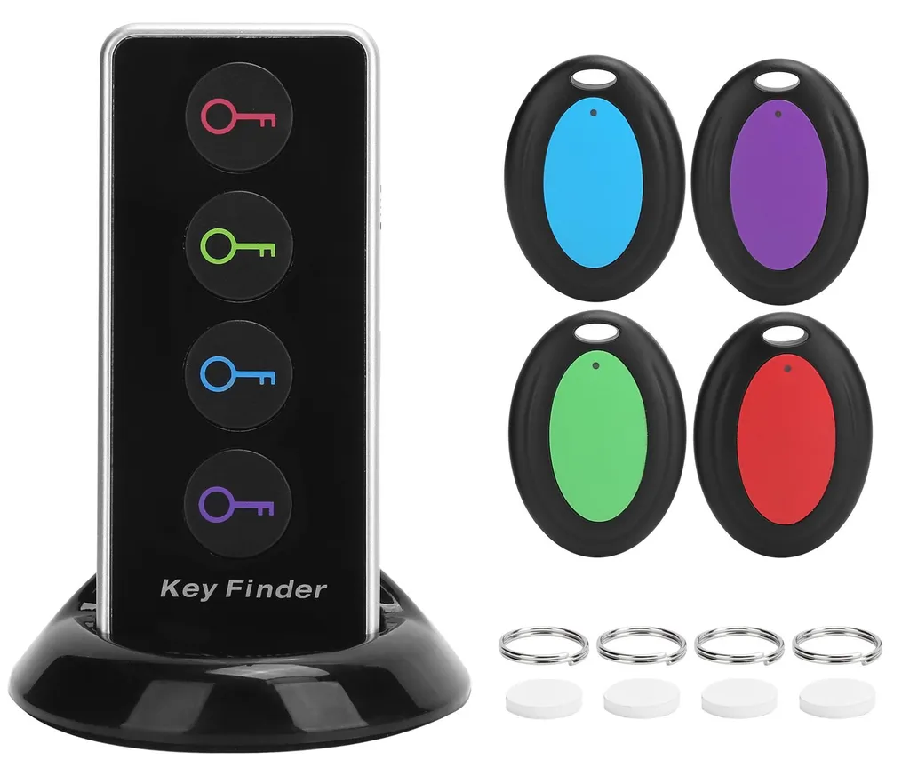 Télécommande localisateur d'objets sans fil anti-perte sonore 4 en 1