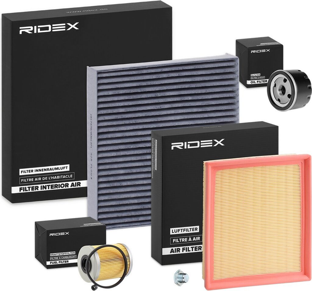 RIDEX Filterset Inspektionspaket Filtersatz für RENAULT LAGUNA II Grandtour (KG0/1) LAGUNA II (BG0/1)