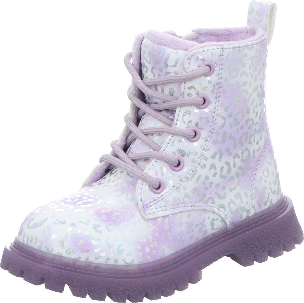 girlZ onlY Kinder-Mädchen-Schnürstiefelette Lila-Mehrfarbig, Farbe:blau, EU Größe:28