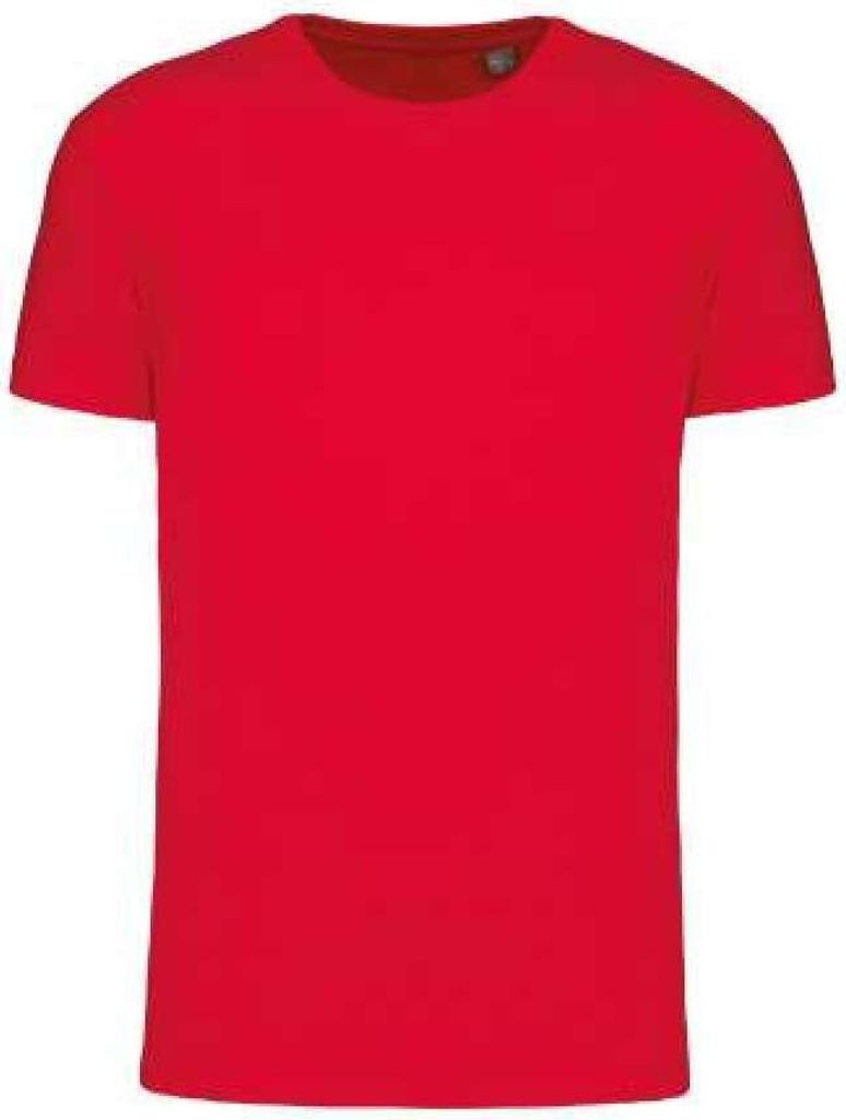 Kariban Herren T-Shirt Slim Fit Basic Rundhals Sweatshirt Shirt, Größe:M, Farbe:Rot