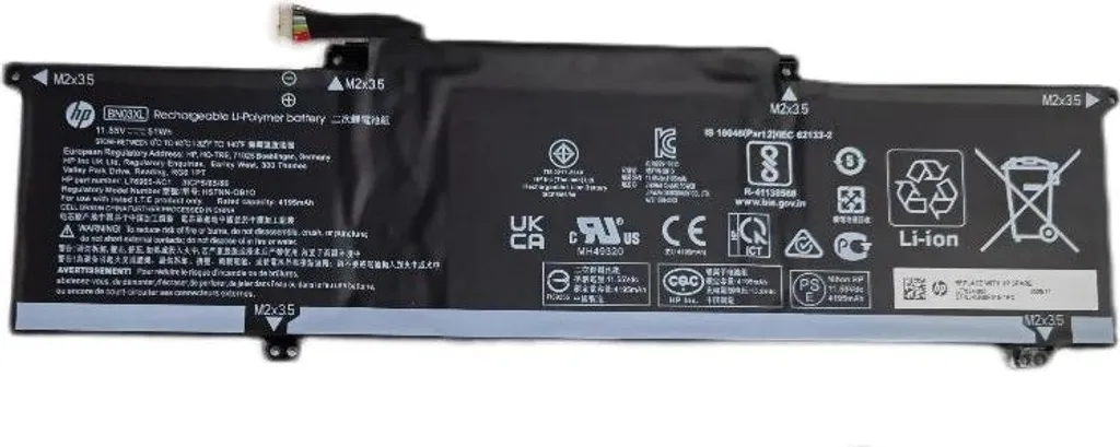 Batterie PC Portable HP BN03051 51Wh idéale pour le Télétravail Mobile