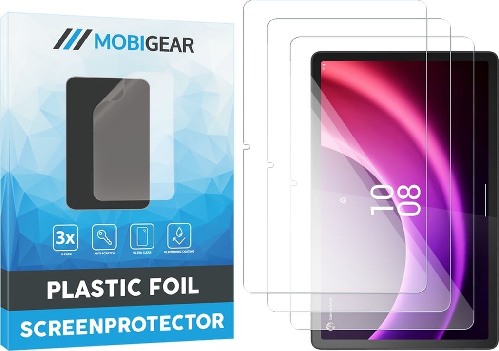 Mobigear Lenovo Tab P11 Pro Gen 2 Displayschutz Schutzfolie - Hüllenfreundlich (3er Pack)