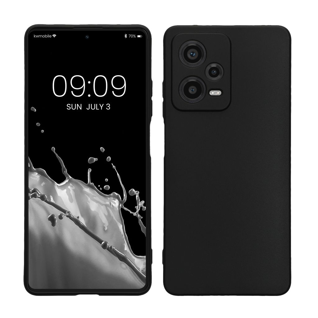 Xiaomi 12T Pro Hülle - Silikon Handy Case Handyhülle Schwarz in