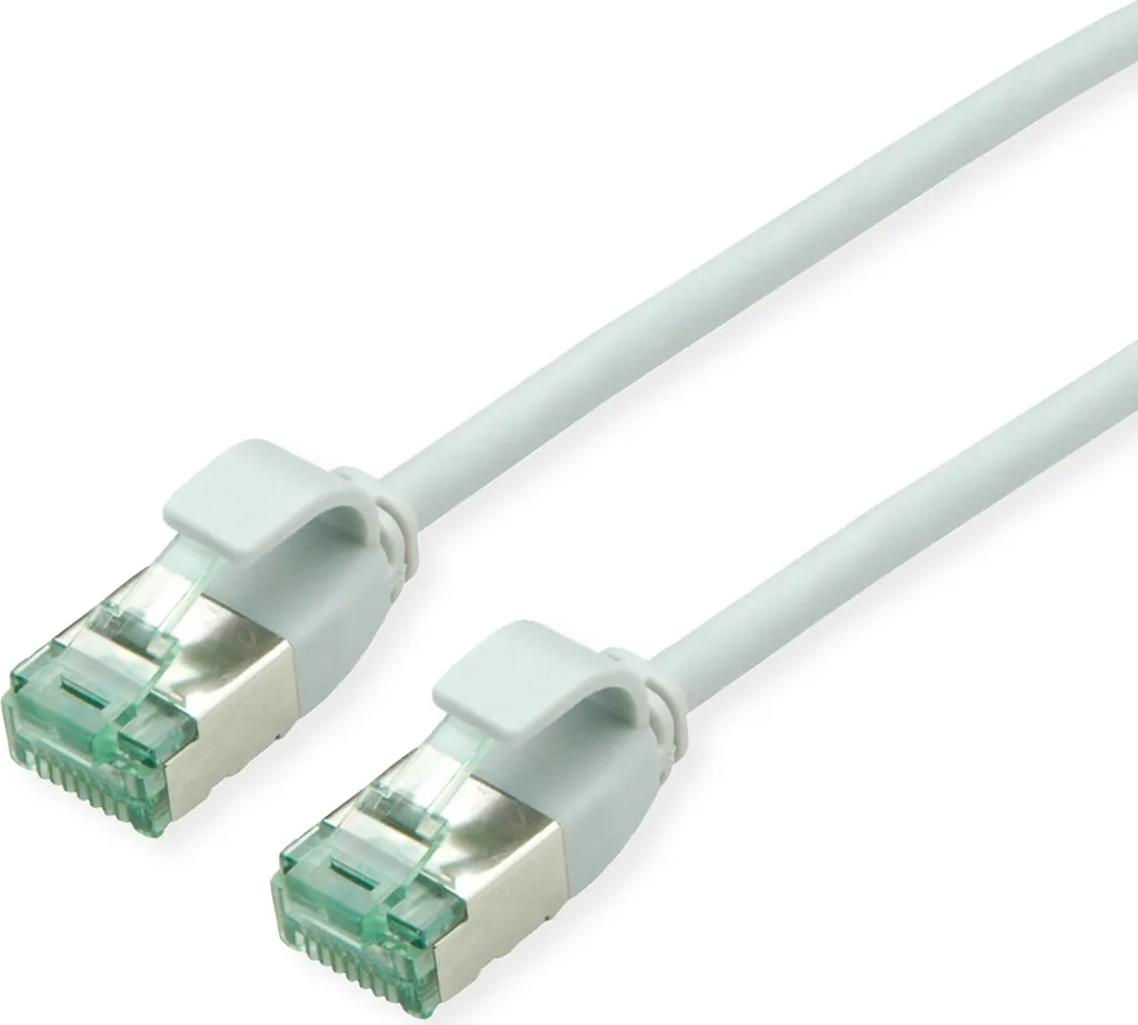 Cavo Patch ROLINE Cat.6A 2m Grigio: Slim U/FTP per DataCenter Classe EA