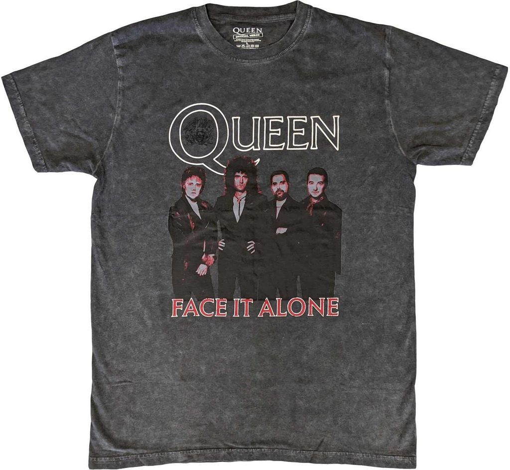 Queen - "Face It Alone" T-Shirt für Herren/Damen Uni RO9376 (L) (Schwarz)